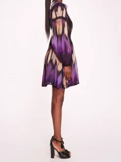 Abstract Viscose Mini Dress