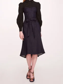Denim Poplin Shirt Dress