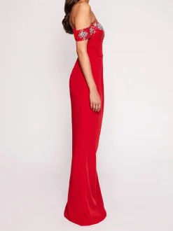 Draped Bodice Gown