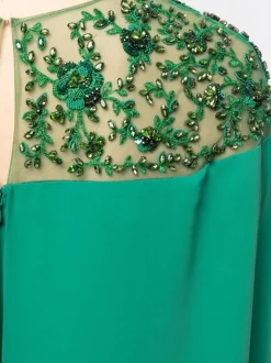 Embroidered Cape Dress