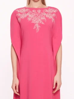 Embroidered Crepe Kaftan