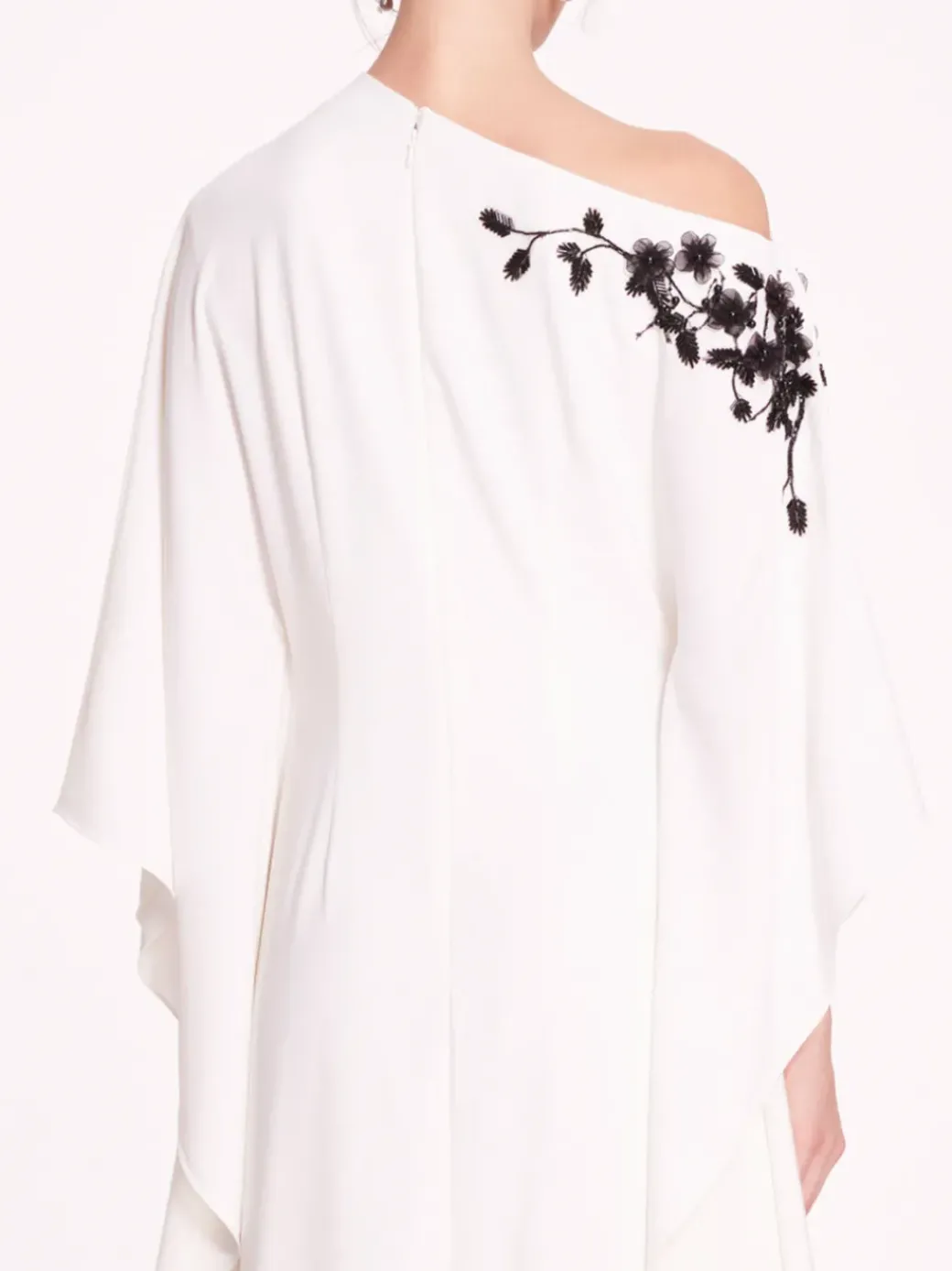 Embroidered Draped Kaftan