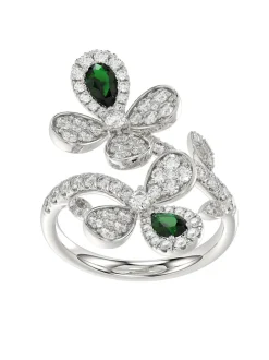 Floral White Gold Ring