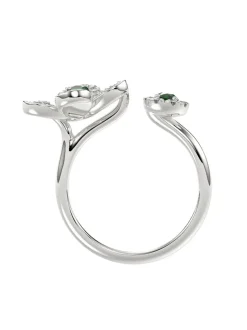 Floral White Gold Ring