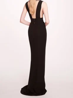 Jewel Embellished Column Gown