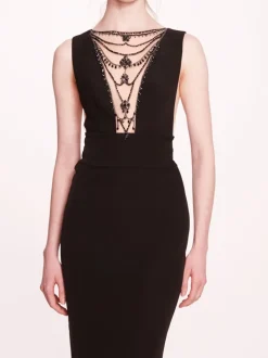 Jewel Embellished Column Gown