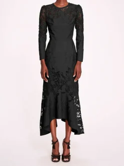 Linen Lace Maxi Dress