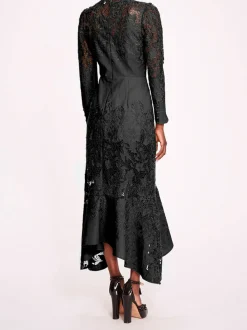 Linen Lace Maxi Dress