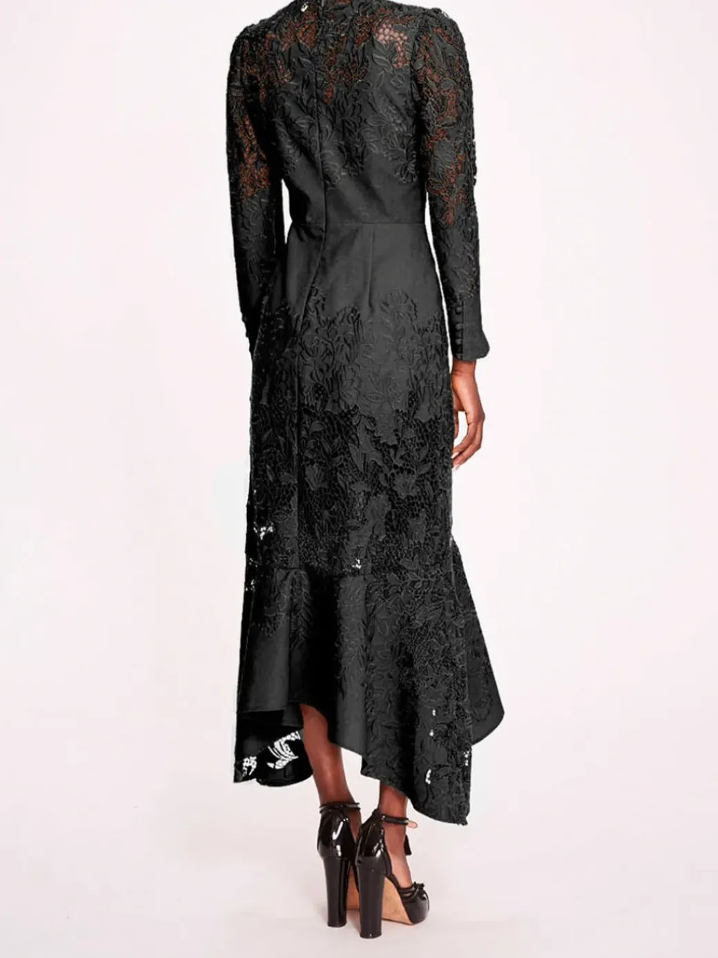 Linen Lace Maxi Dress
