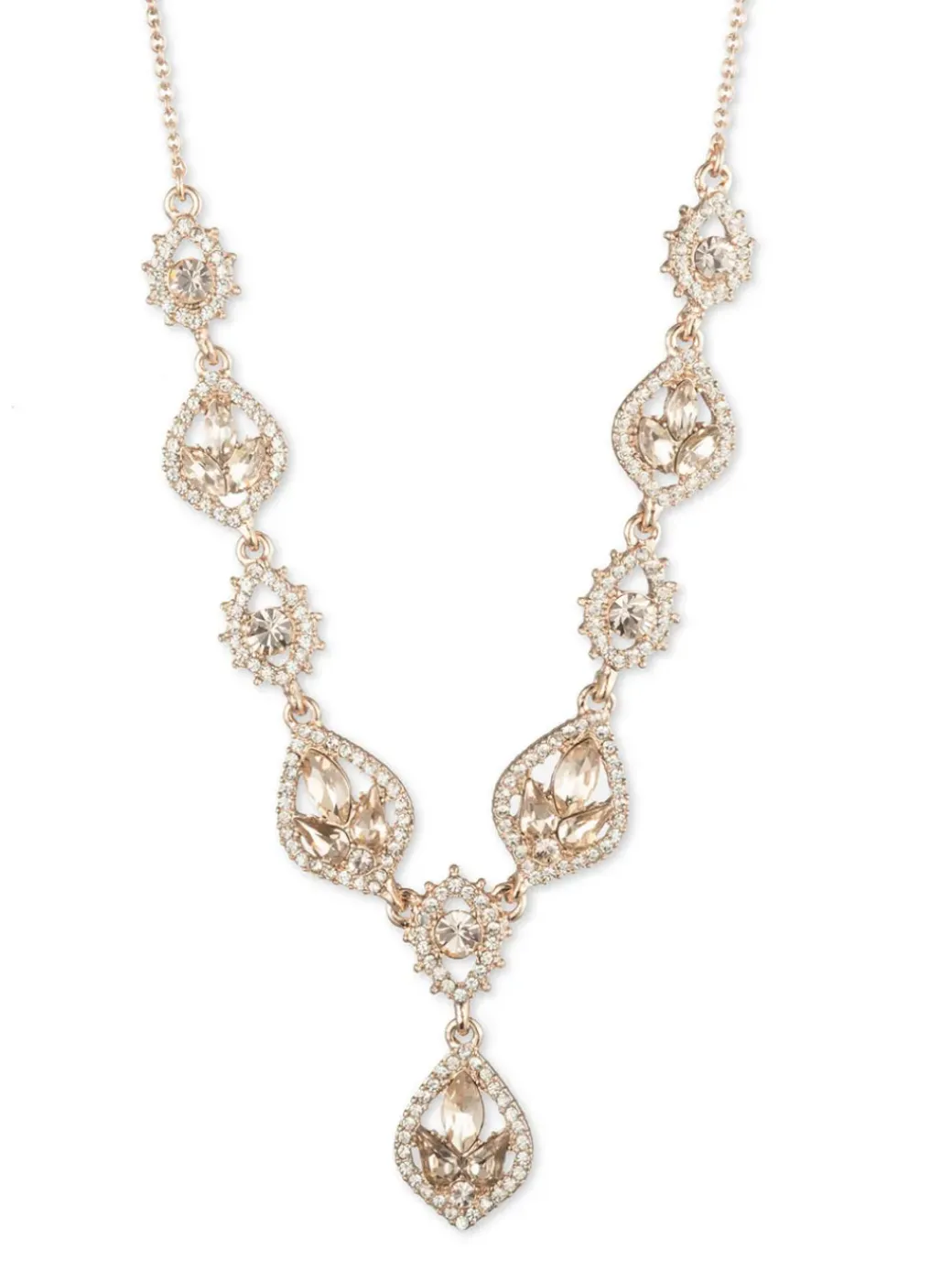 Poised Rose Y Necklace