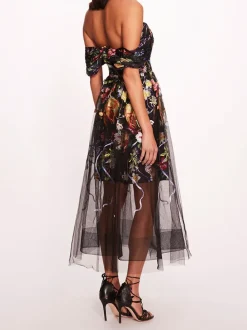 Ribbons Midi Dress