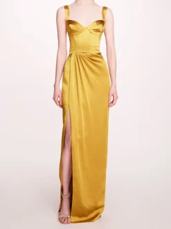 Satin Bustier Gown