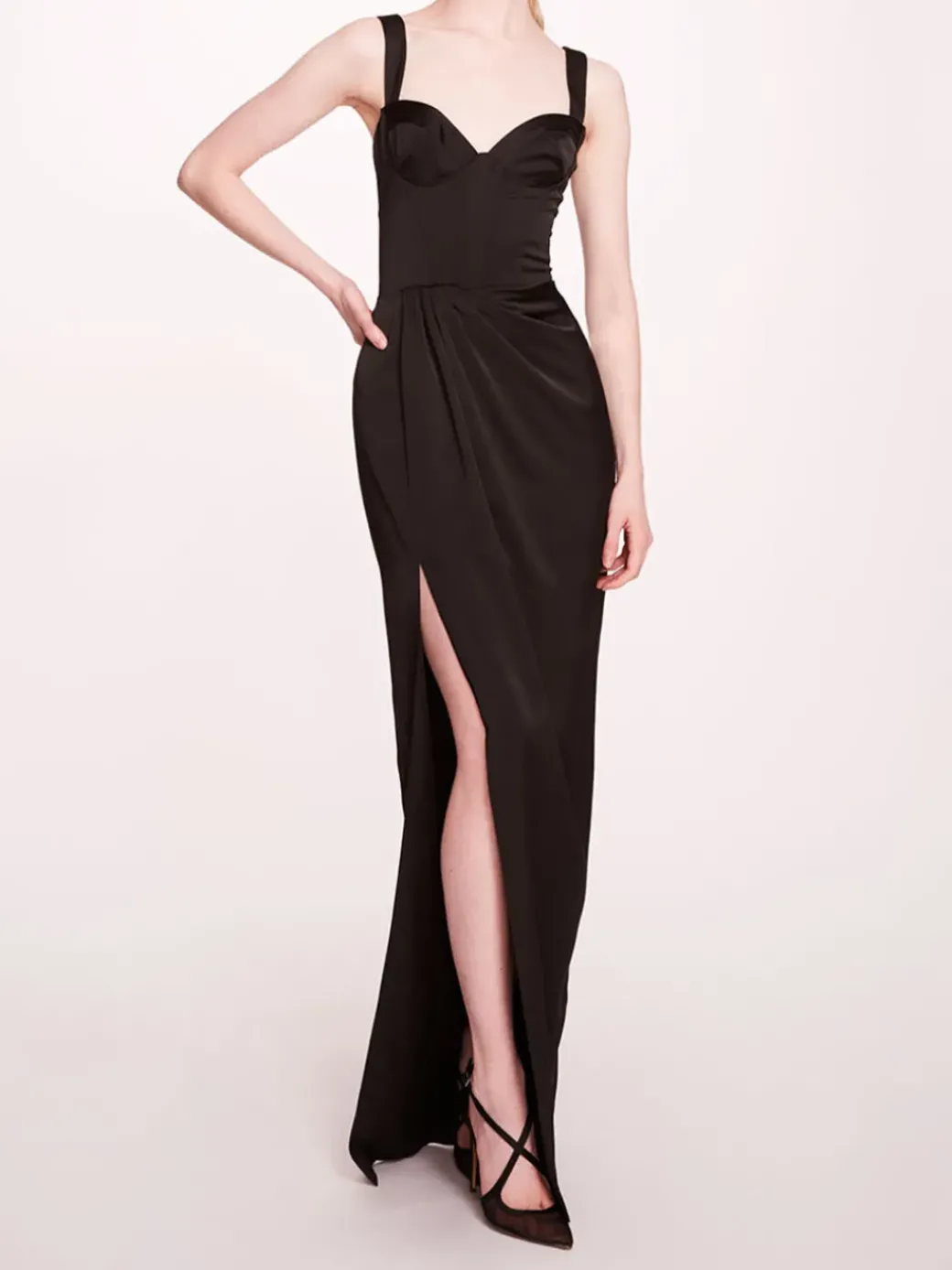 Satin Bustier Gown