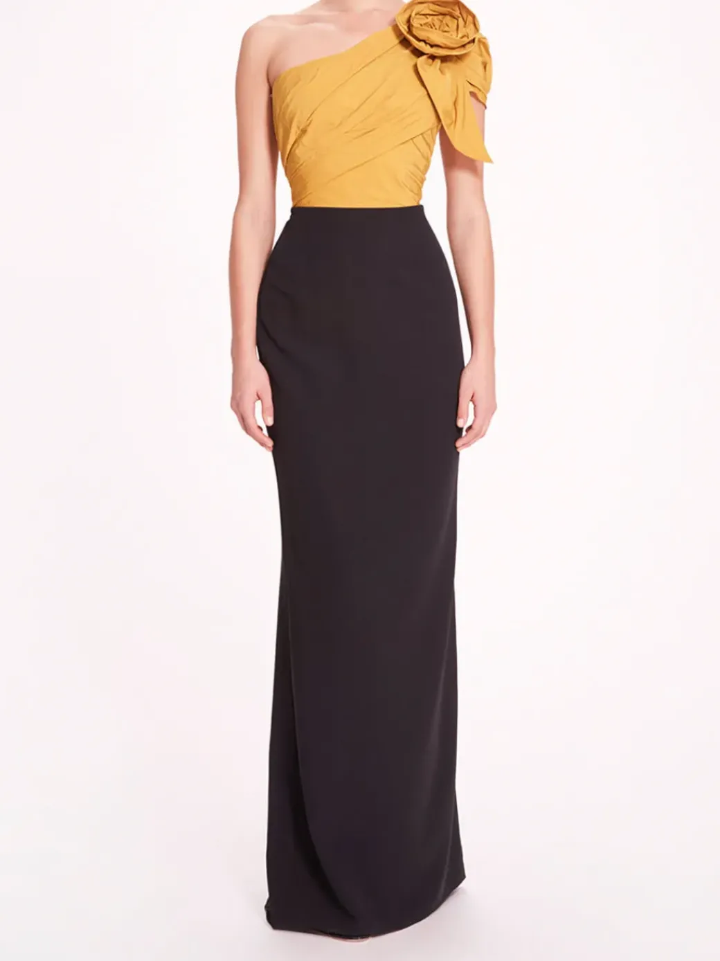 Taffeta Crepe Gown