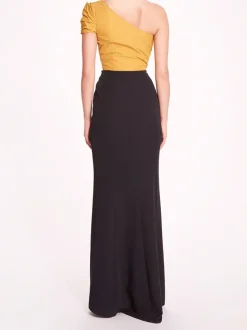 Taffeta Crepe Gown