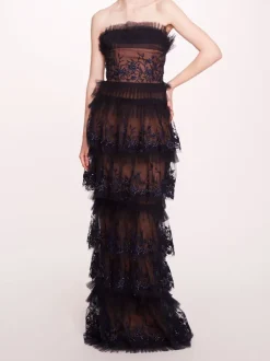 Tiered Terrarium Column Gown