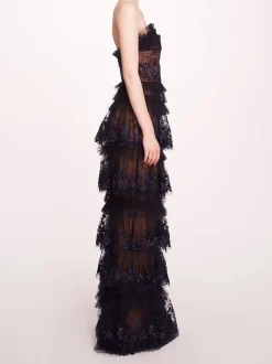 Tiered Terrarium Column Gown