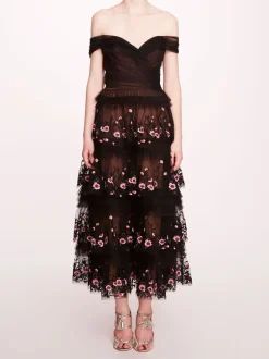 Tiered Terrarium Midi Dress