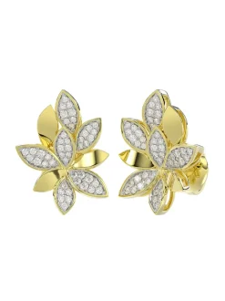 Wild Flower Yellow Gold Earrings