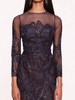 Winged Symphony Midi Dress